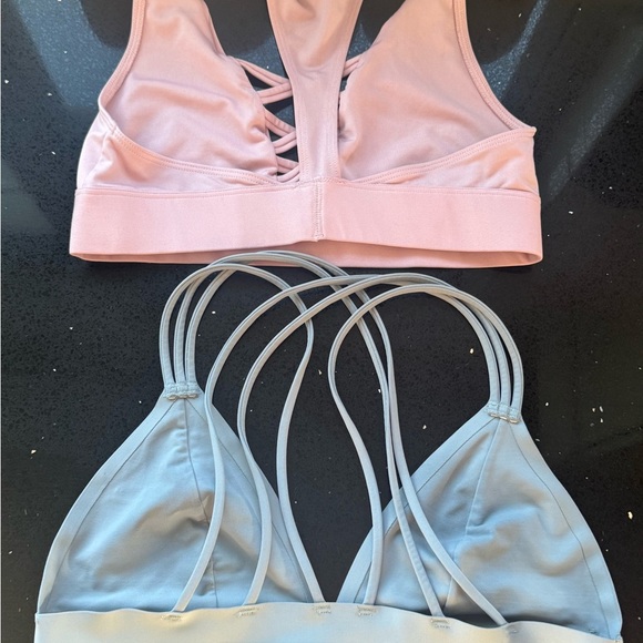 Pink Victoria’s Secret Women's Pink and Gray Bralette Set - Picture 2 of 5